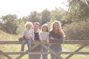 kids instagram challenge, family of four pose, outdoor family photography flintshire