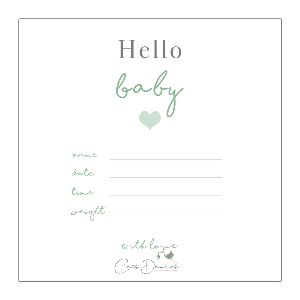 cute announcement card free new baby