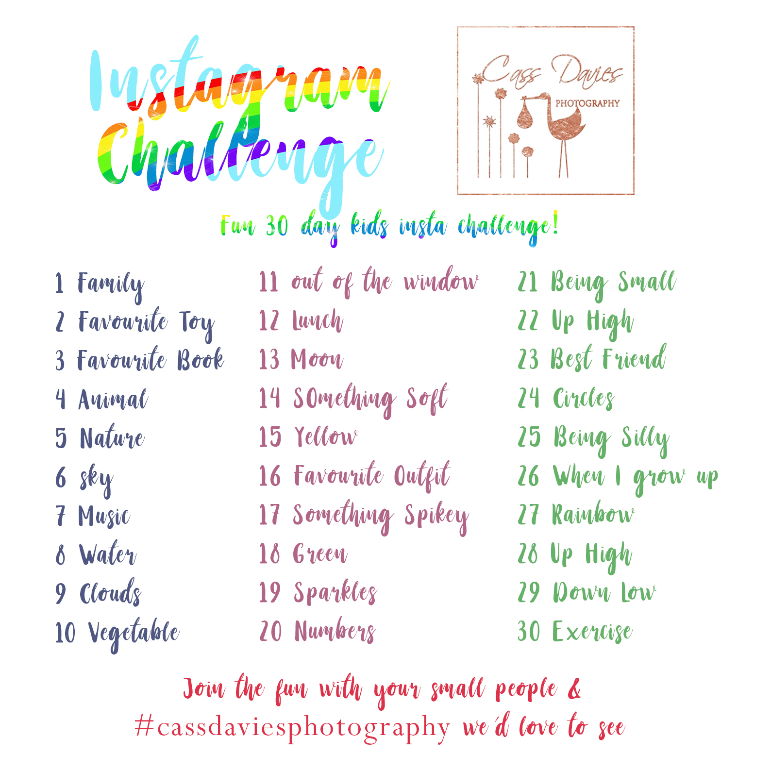 kids instagram challenge