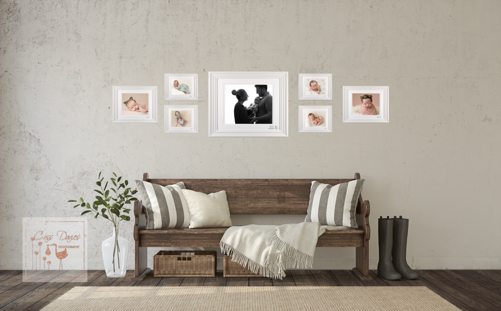 create a gallery wall, photographer chester, newborn photographer, baby photographer