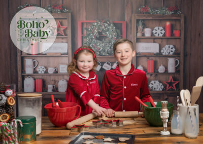 fun taipei christmas photoshoot santas kitchen pretend cookie making, what to wear - Christmas pyjamas are perfect